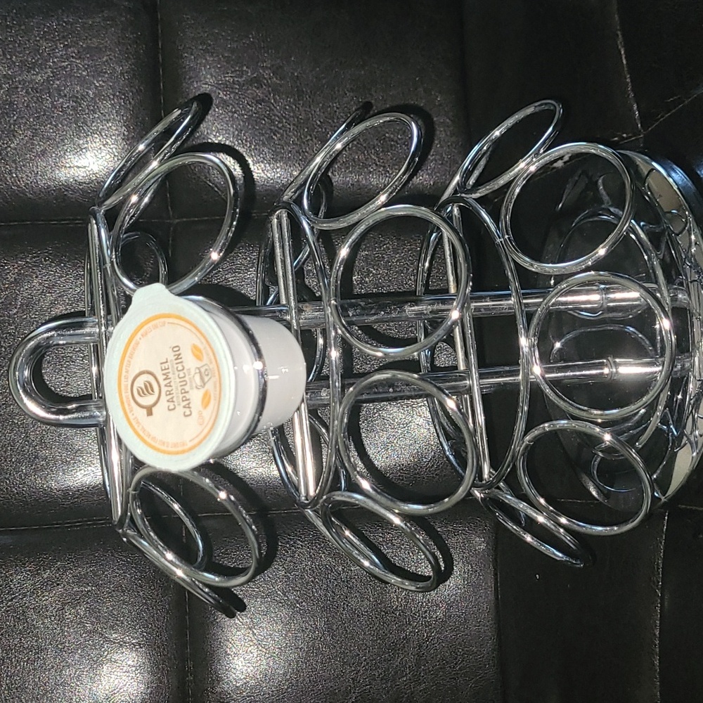 Coffee keuring cup pod holder/metal/silver/ carousel - Picture 9 of 9